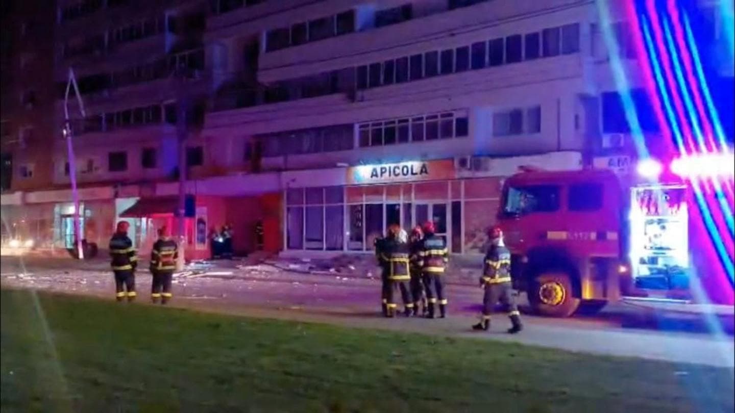 Russian Drone Collides with Apartment Building in Romania, Injuring Two