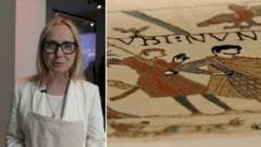 First Look at the Bayeux Tapestry as It Arrives at the British Museum