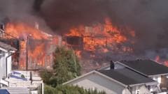 Helicopters Combat Massive Fire in Norway That Has Destroyed Over 100 Homes
