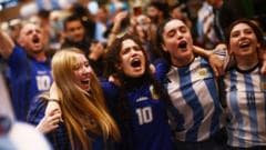 Argentina Fans Celebrate World Cup Final Victory Over England