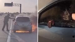 Texas Officer Rescues Man from Burning Vehicle in Dramatic Footage