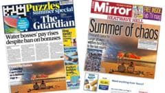 UK Newspapers Highlight 'Summer of Chaos' Amid Rising Water Company Salaries