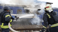 Russia Strikes Ukrainian Train Shortly After Departure of Boris Johnson and Officials