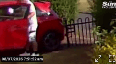 CCTV footage shows murder suspect entering car with object in Rotherham