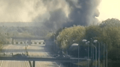 M25 Closed Between Junctions 22 and 21A Due to Warehouse Fire Smoke