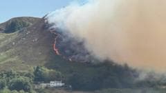 Heatwave Fuels Wildfire Spread, Leading to Evacuation of 36 Homes