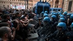 Protests in Bologna Injure Dozens Following Death of Man in Police Custody