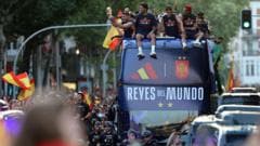 Spain Celebrates World Cup Victory with Bus Parade in Madrid