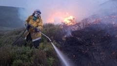 Firefighters Contain Large Wildfire in the Cairngorms Region
