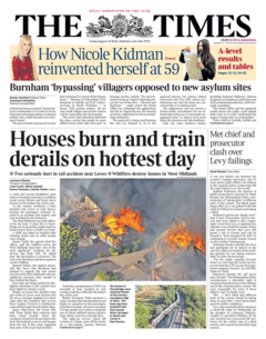 Fires and Train Derailment Mark Hottest Day in Britain