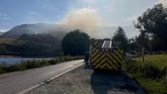 Firefighters anticipate prolonged efforts to control moorland blaze near Dove Stone Reservoir