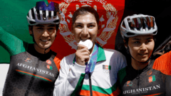 Afghan Cyclist Fariba Hashimi Wins Silver Medal at Asian Games
