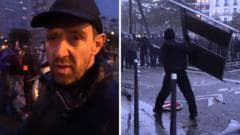 BBC Reports from Paris as Police Clash with Protesters, Deploy Tear Gas