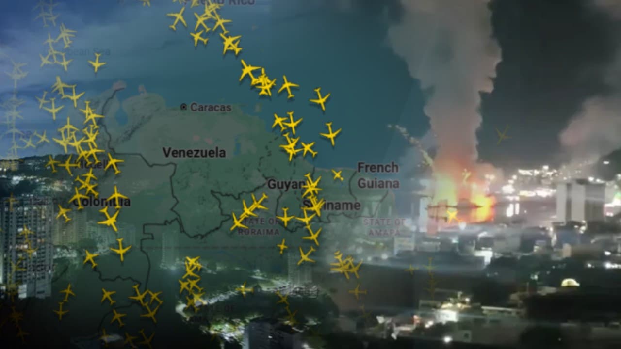 Venezuela'da saldırılar sonrası hava sahası boşaldı