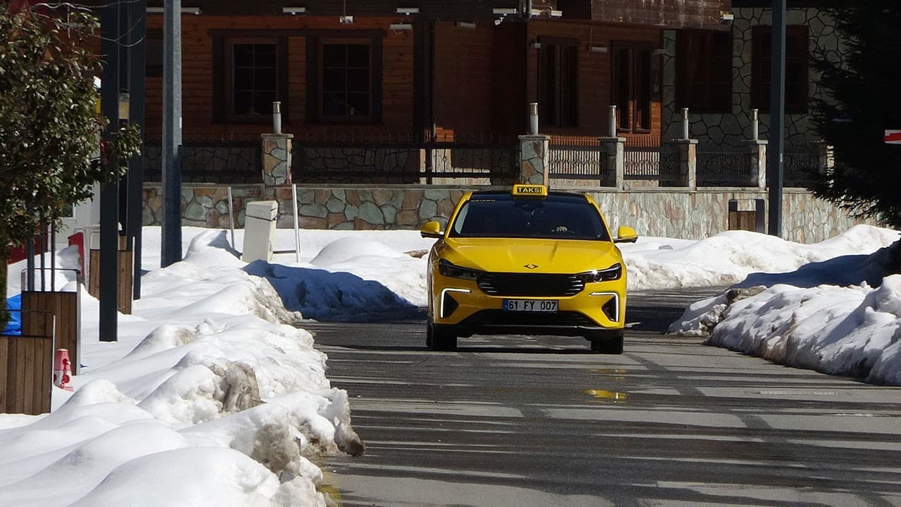 Togg taksi Karadeniz yollarında