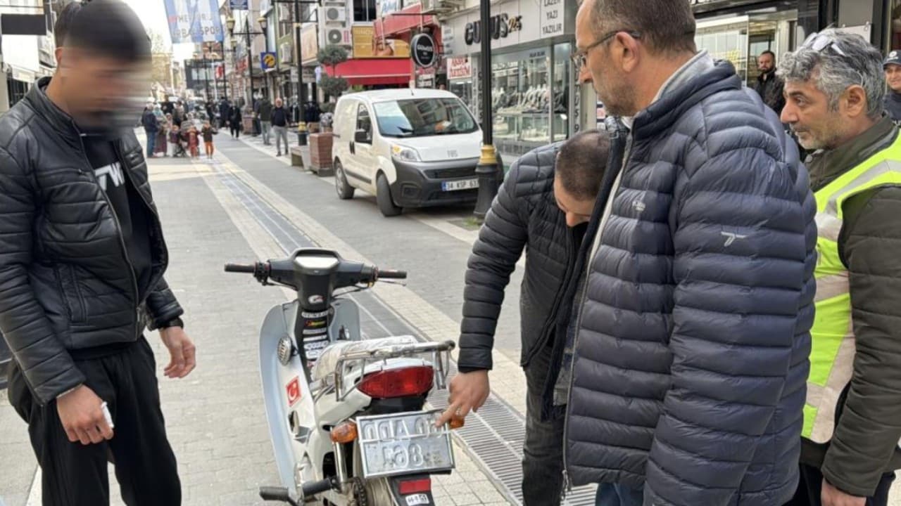 50 bin TL’lik motosikletiyle 146 bin TL’lik ceza yedi