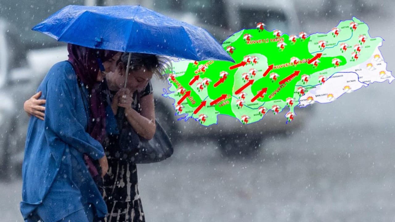 Ülke genelinde sağanak yağış ve fırtına bekleniyor