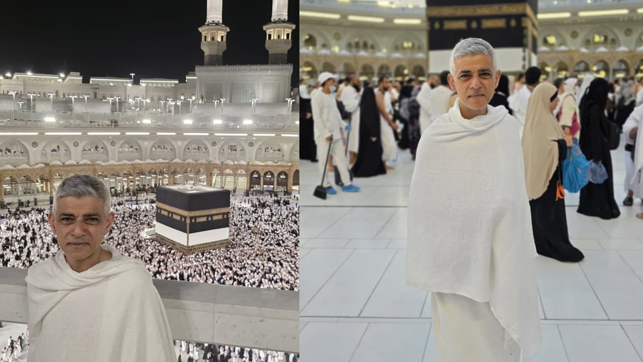 Londra Belediye Başkanı Sadık Han, Mekke'de hac ibadetini gerçekleştirdi