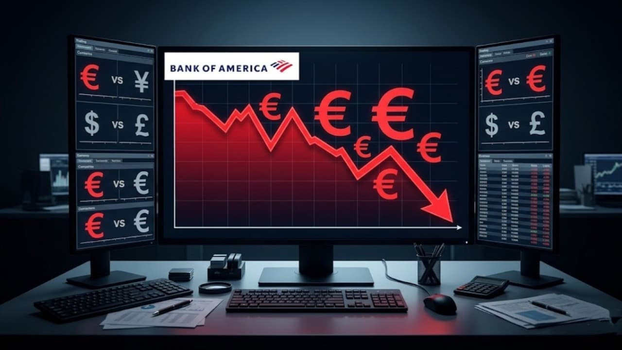 BofA euro için dolar karşısında düşüş beklentisini koruyor