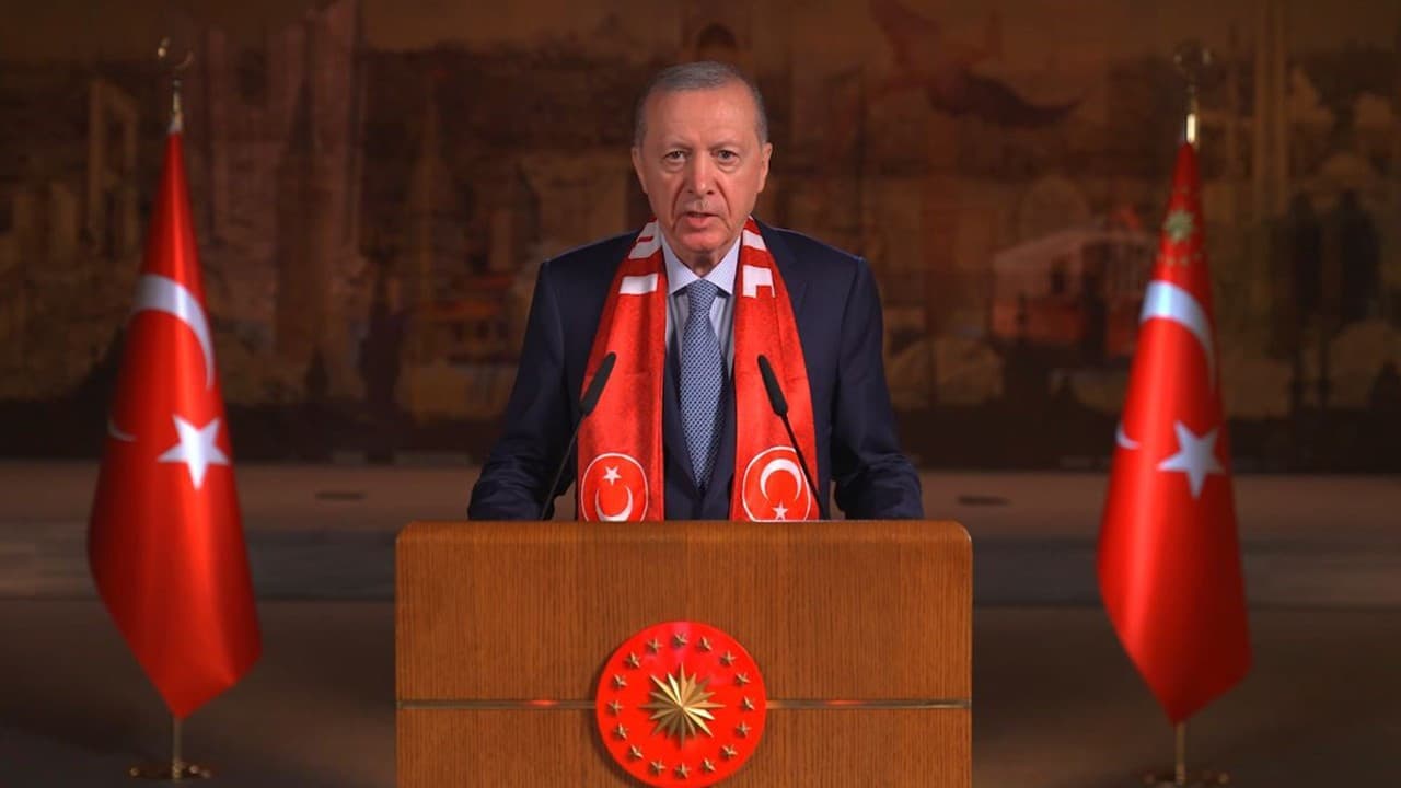 Cumhurbaşkanı Erdoğan, A Milli Takım'a destek mesajı yayımladı