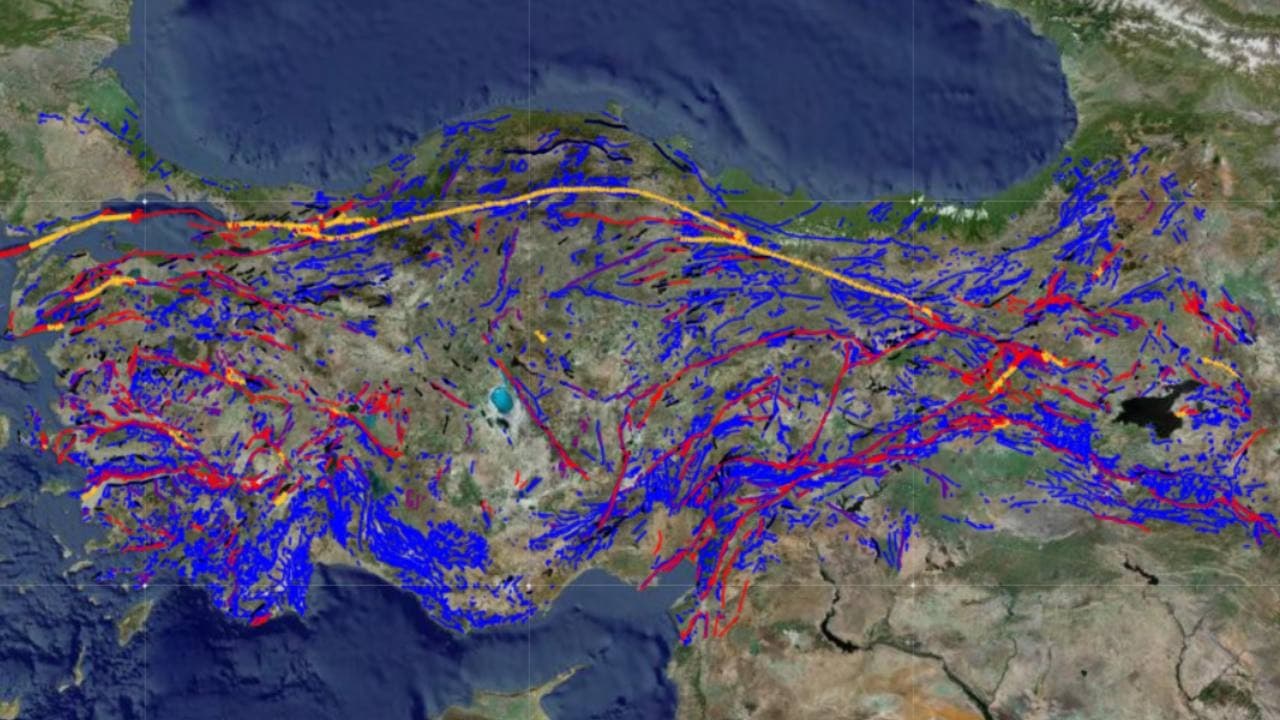 MTA, Türkiye Diri Fay Haritası'nı güncelledi: Diri fay sayısı 700'e yükseldi