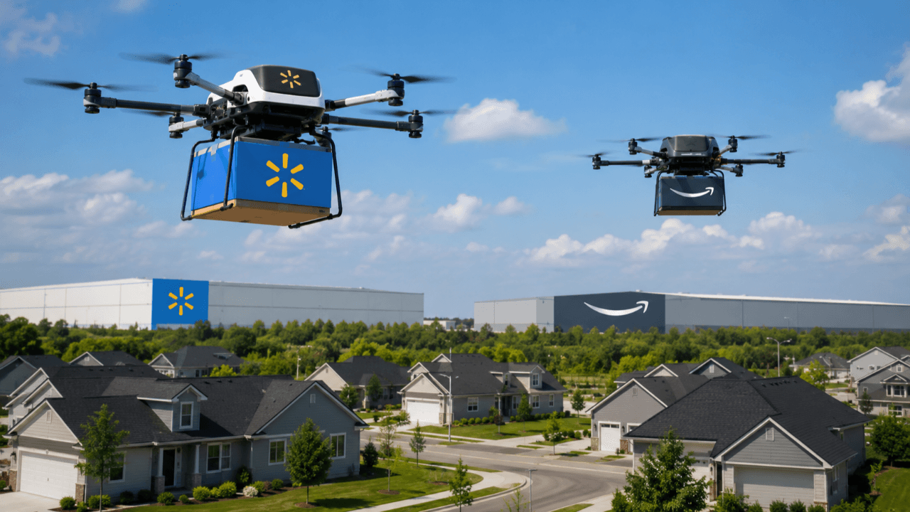 Walmart ve Amazon'un drone ile teslimat rekabeti büyüyor