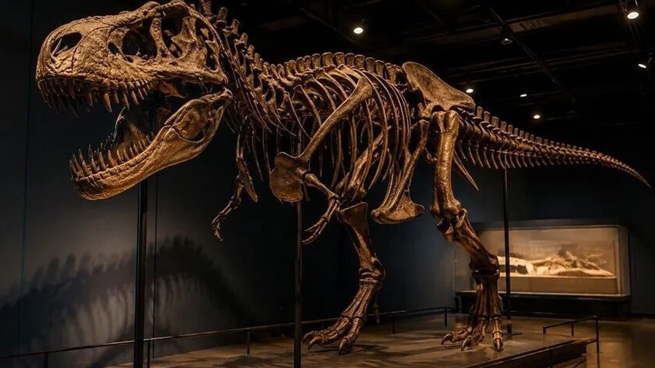 ABD'de T-rex iskeleti açık artırmada 50,1 milyon dolara satıldı