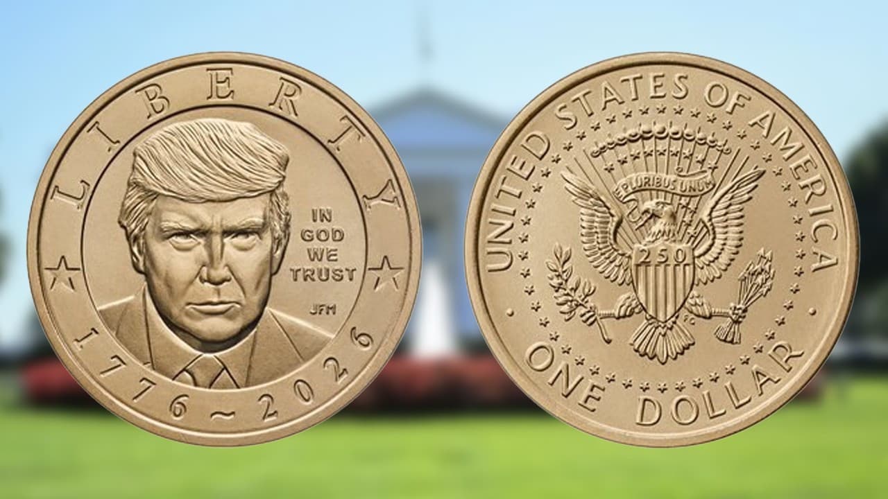 Trump'ın portresi 1 dolarlık yeni altın paraya basılacak