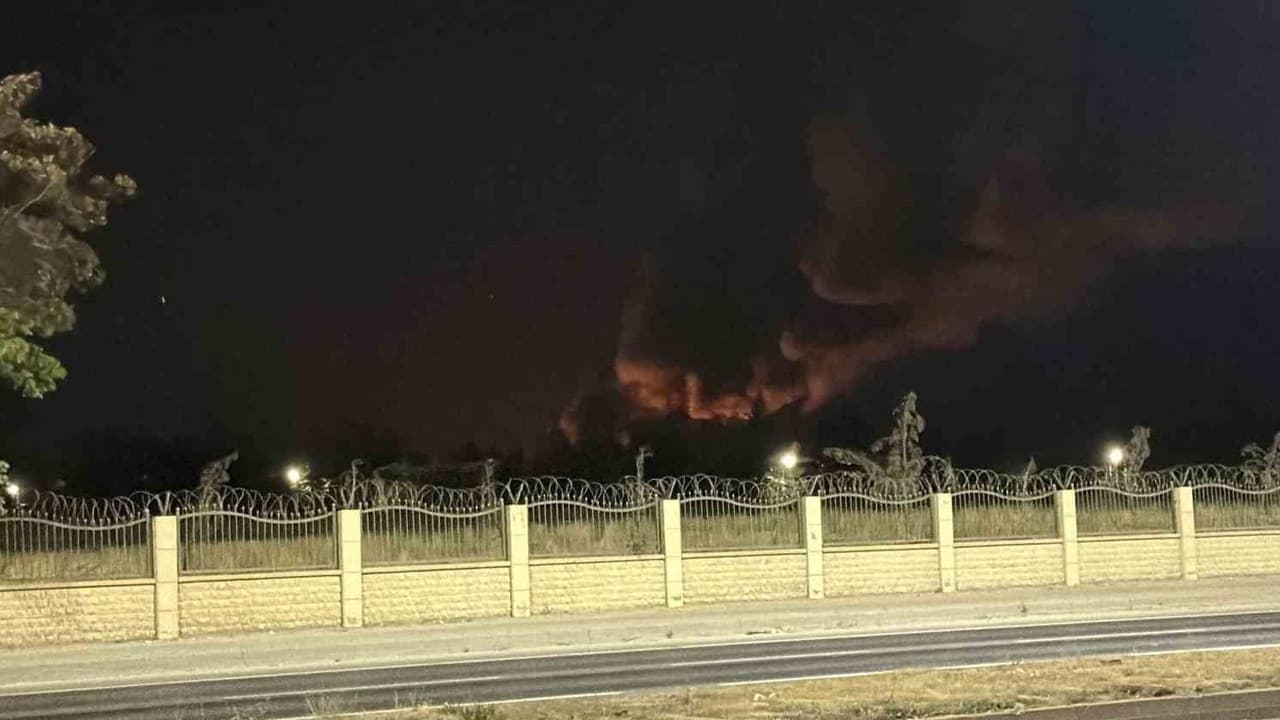 Eskişehir TEI fabrikasında yangın çıktı