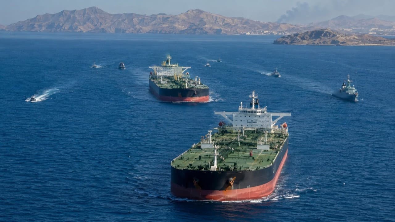 Çin'e giden iki tanker Babülmendep'e doğru ilerliyor