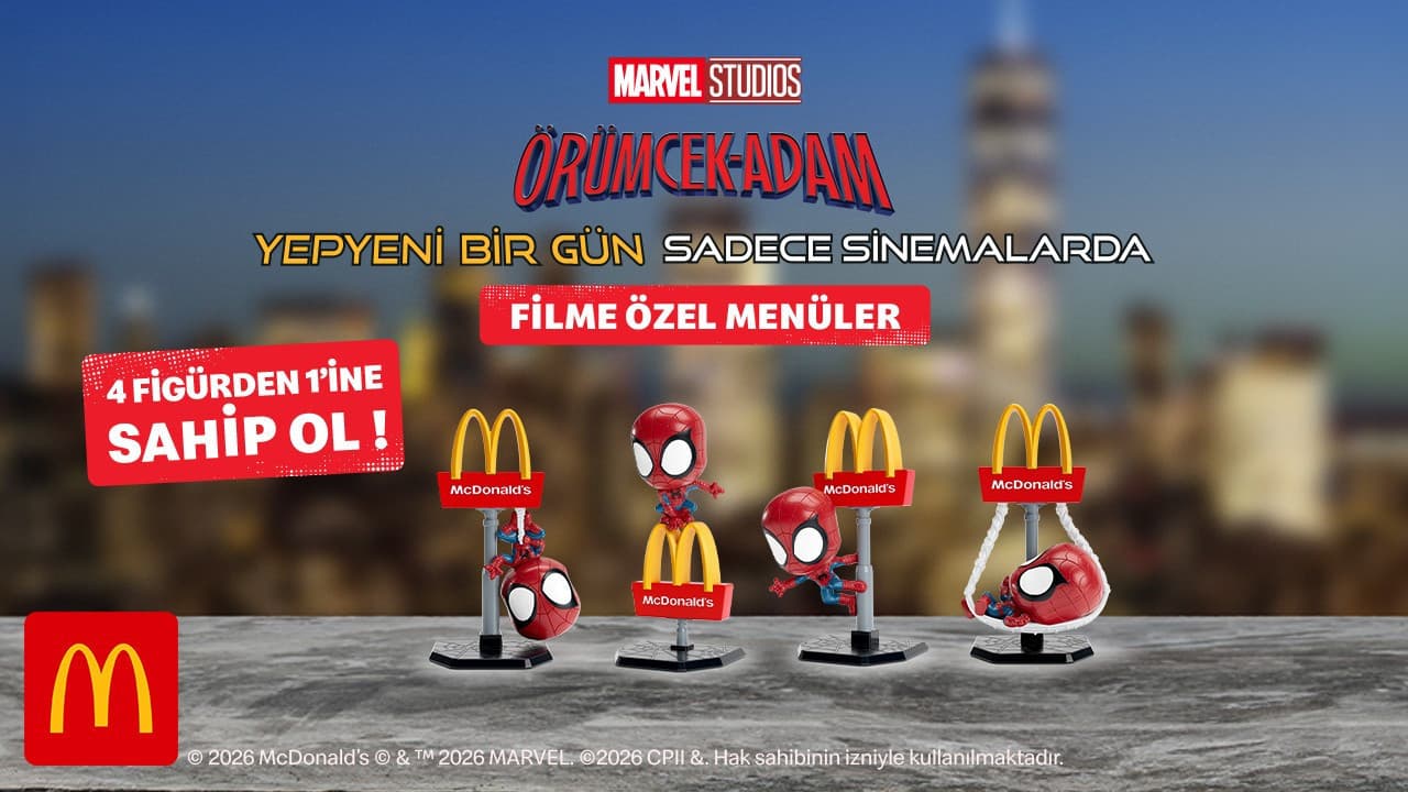 Örümcek Adam McDonald’s Türkiye'de Özel Kampanya ile Geliyor