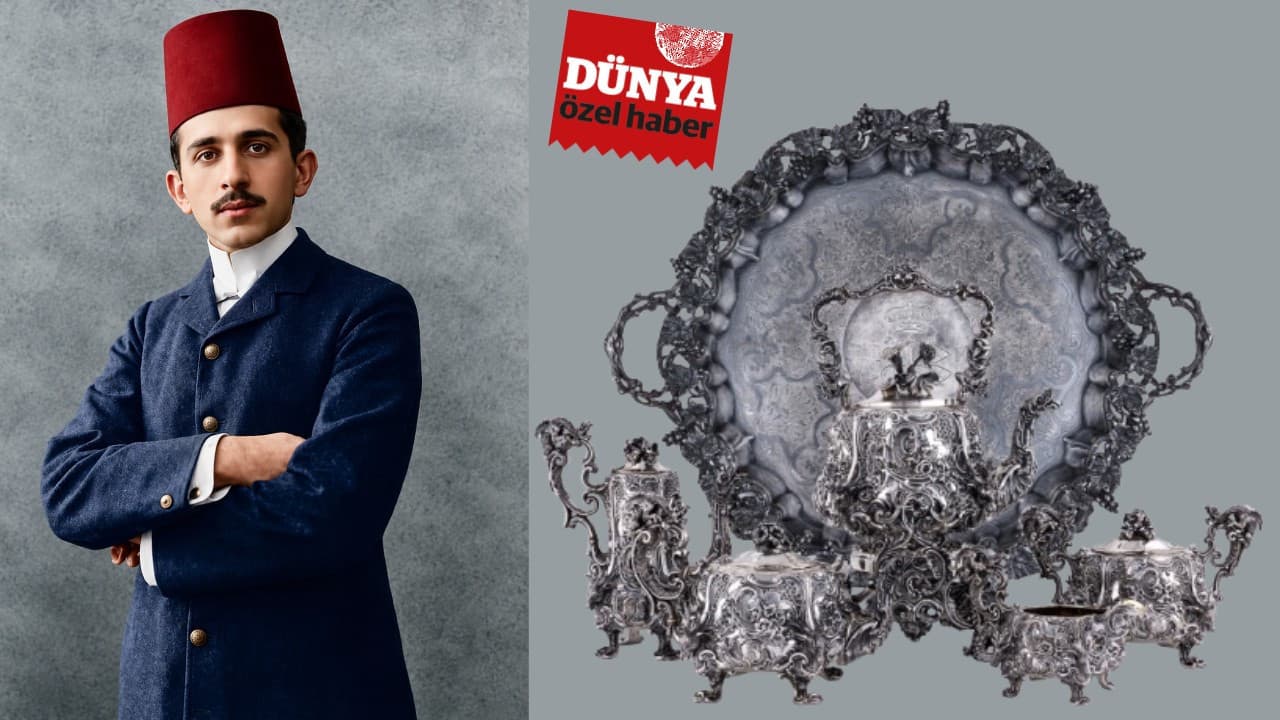 Şehzade Mehmed Burhaneddin için hazırlanan gümüş takım müzayedede satıldı