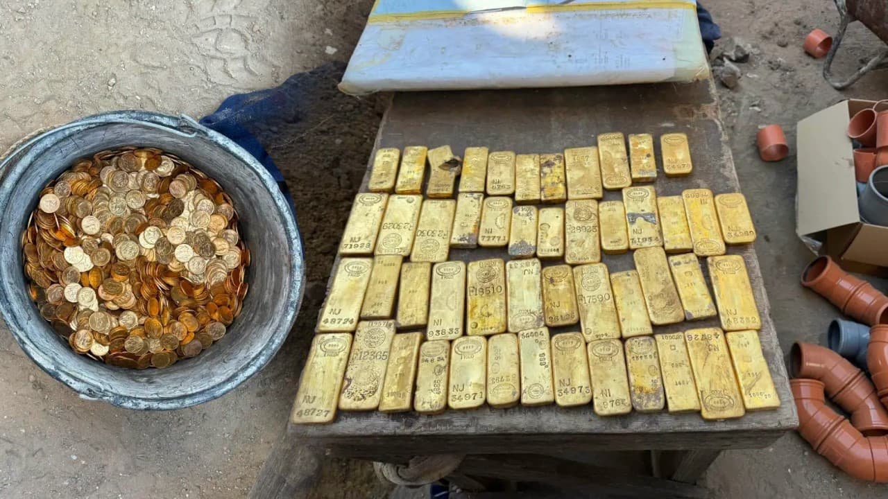 İnşaat işçileri kazıda 10 milyon dolarlık altın buldu