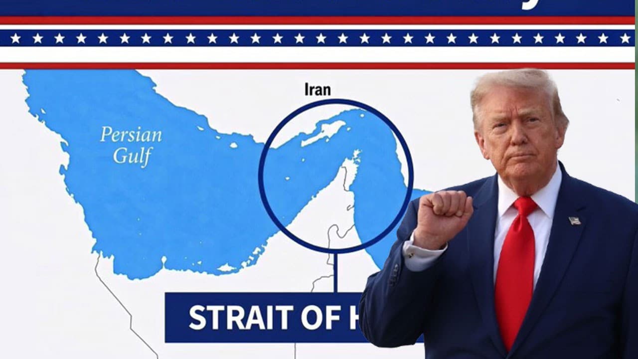 Trump Hürmüz Boğazı haritasını tekrar paylaştı