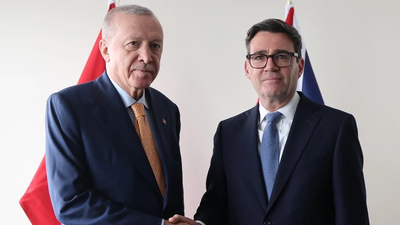 Cumhurbaşkanı Erdoğan, İngiltere Başbakanı Burnham ile bir araya geldi