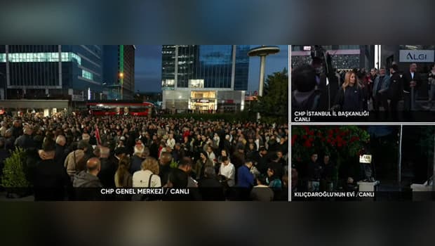 CHP Genel Merkezi'nde kalabalık toplandı