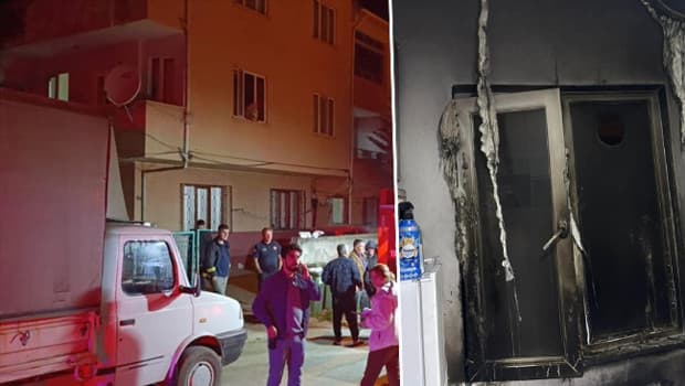 Eski eşinin evine molotofkokteyli atıldı