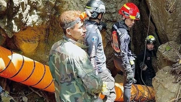Laos'taki mağarada mahsur kalan 7 kişi için kurtarma çalışmaları başladı