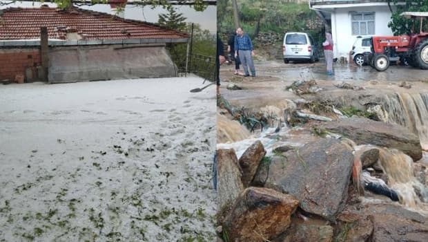 Batı Türkiye'de sağanak ve dolu yaşamı olumsuz etkiledi