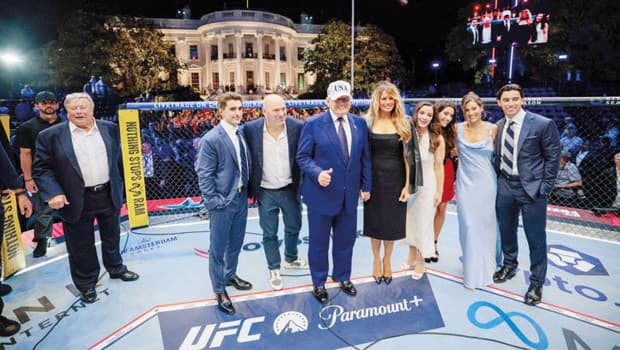 Beyaz Saray'da Trump'ın doğum günü için UFC organizasyonu yapıldı