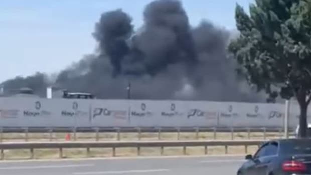 Ankara'da alçı fabrikasında yangın çıktı, itfaiye ekipleri sevk edildi