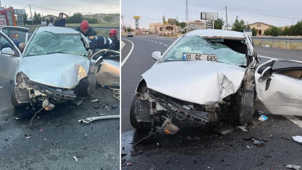 Nevşehir'de otomobil direğe çarptı: 1 çocuk öldü, 3 kişi yaralandı