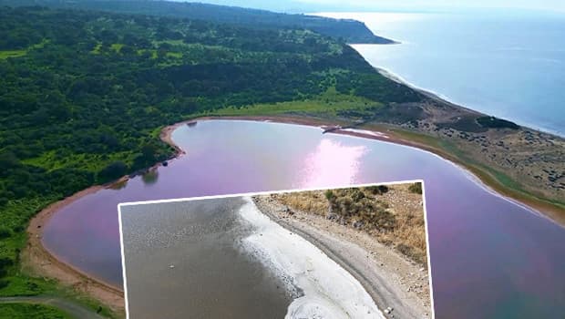 Kalpli Göl bu yıl renk değiştirmedi