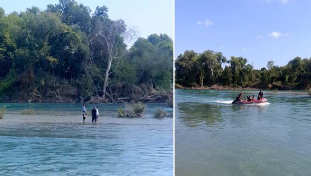 Manavgat Irmağı'ndaki adacıkta mahsur kalan 4 kişi kurtarıldı
