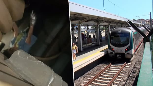 Marmaray'da kadın yolcu raylara düştü, trenin altında sıkıştı