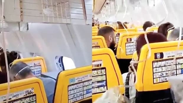 Yunanistan'dan Almanya'ya giden uçakta pencere koptu