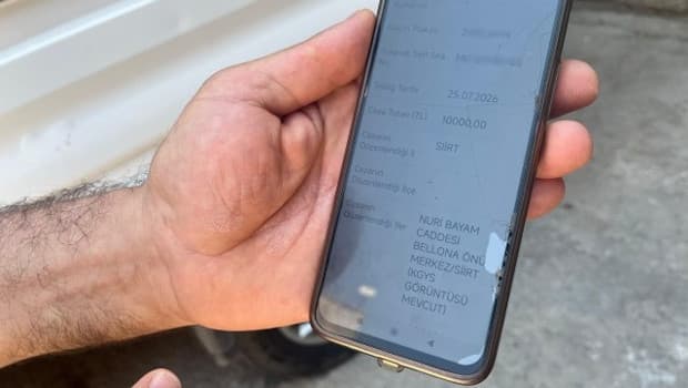 İzmirli esnafın kamyonetine Siirt'ten ceza kesildi