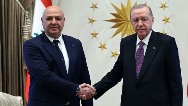 Cumhurbaşkanı Erdoğan, Lübnan Cumhurbaşkanı ile basın toplantısı düzenliyor