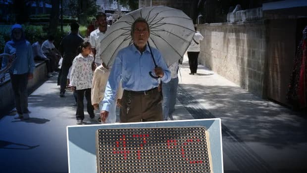 Şanlıurfa'da sıcak hava 47 dereceye ulaştı