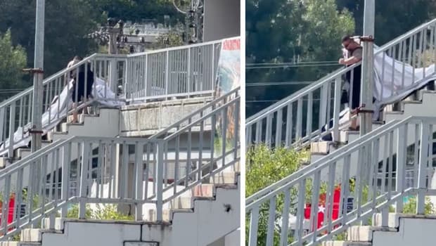 Zonguldak'ta Erdoğan'ın pankartına zarar veren kişi tutuklandı